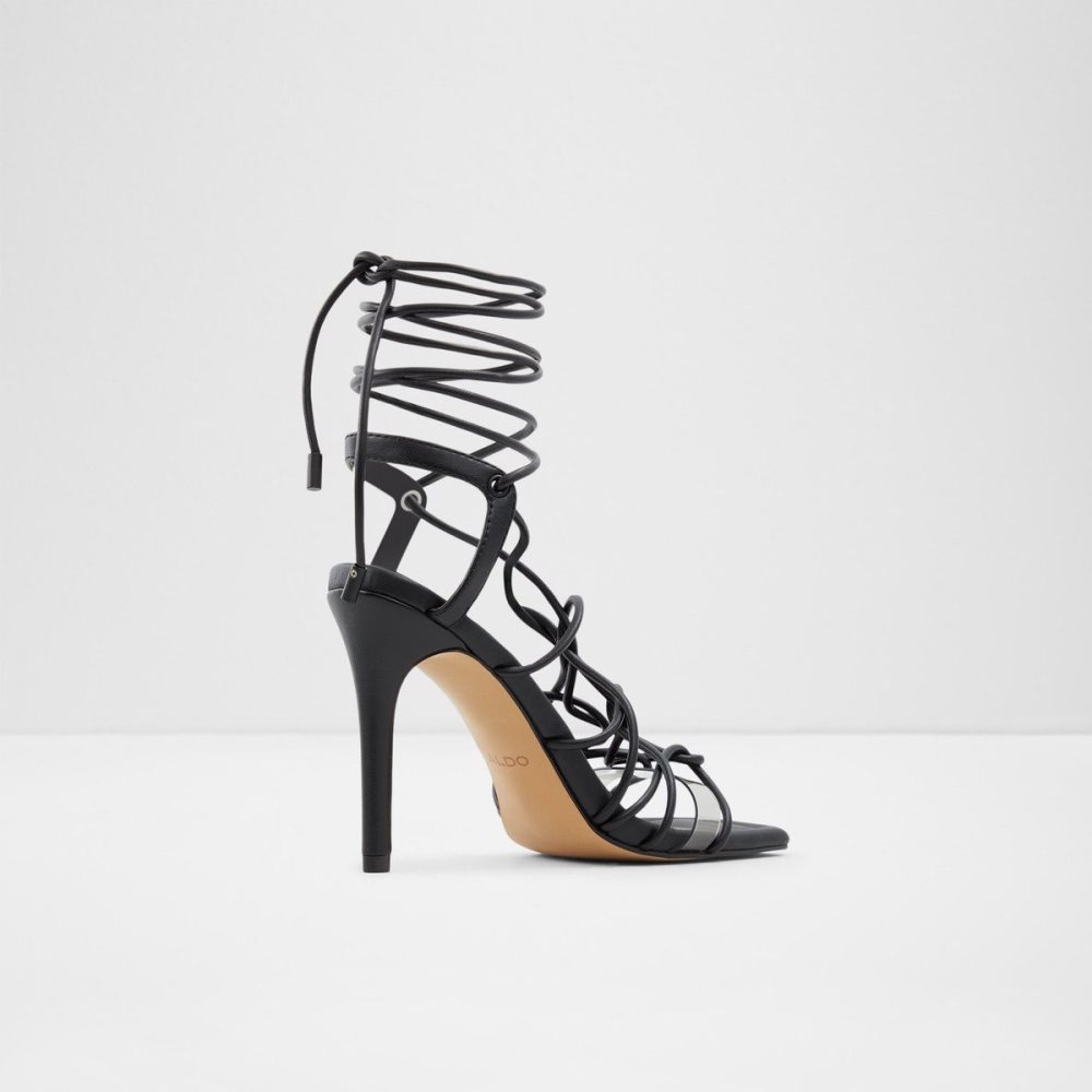 Dámské Podpatky Aldo Truelove Strappy heeled sandal - Stiletto heel Černé | 19840EQCZ