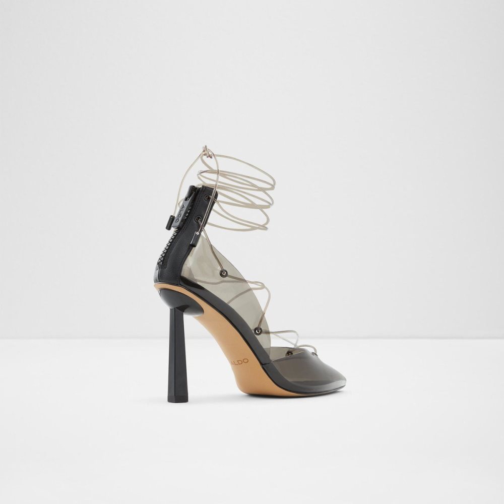 Dámské Podpatky Aldo Uniatha Strappy heeled shoe Černé | 19052DMHU