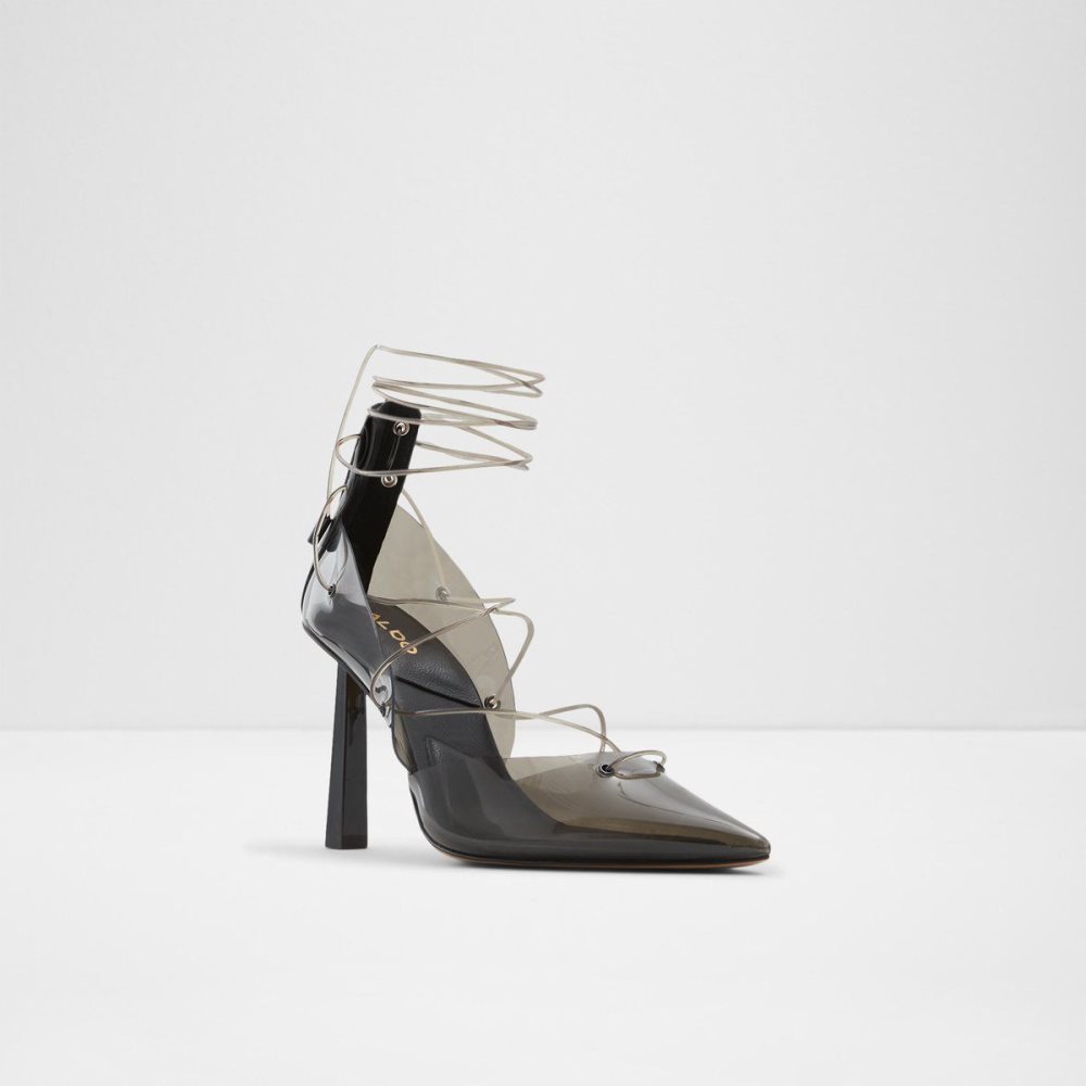 Dámské Podpatky Aldo Uniatha Strappy heeled shoe Černé | 19052DMHU