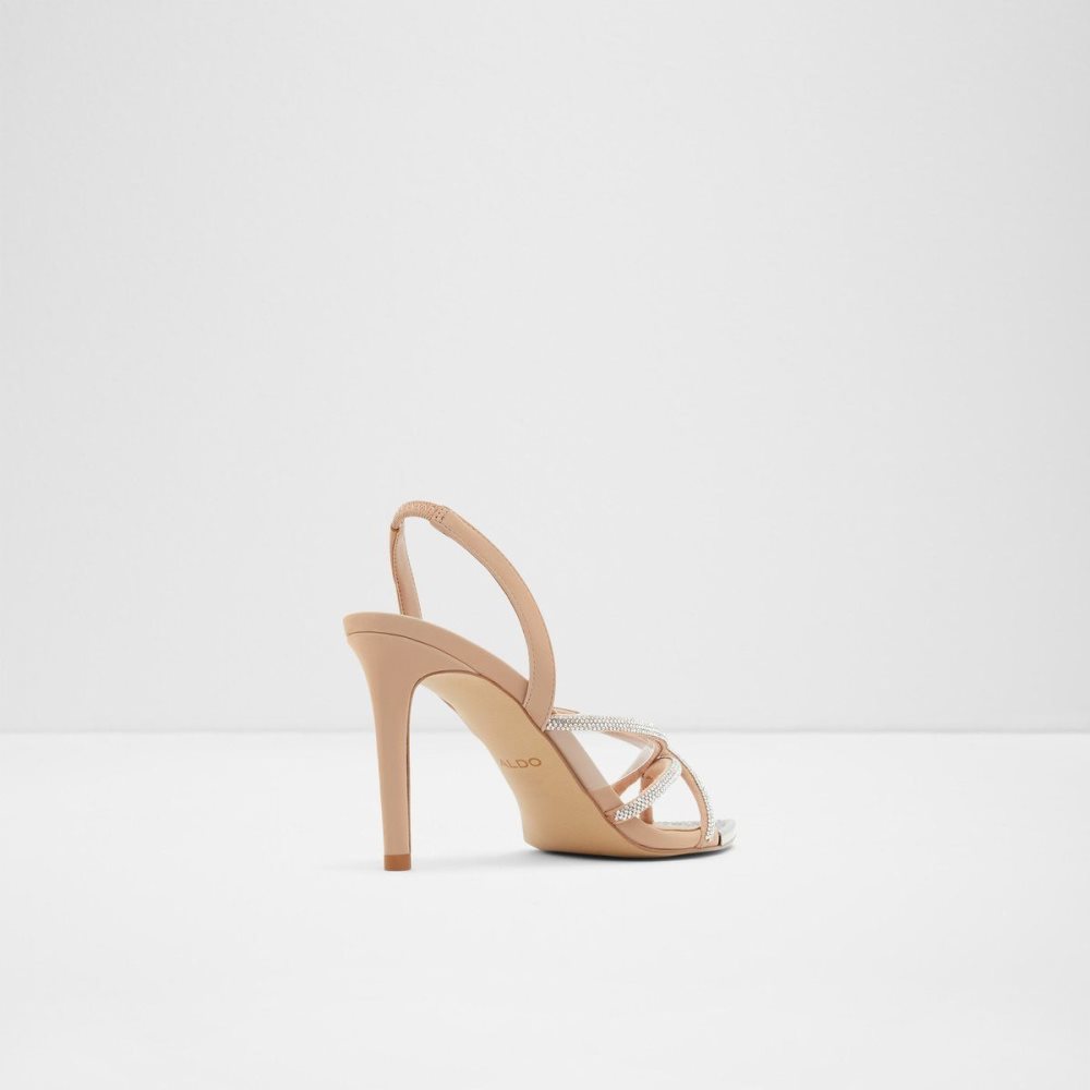 Dámské Sandály Aldo Aabelle Strappy high heel sandal - Stiletto heel Béžový | 05463FIVW