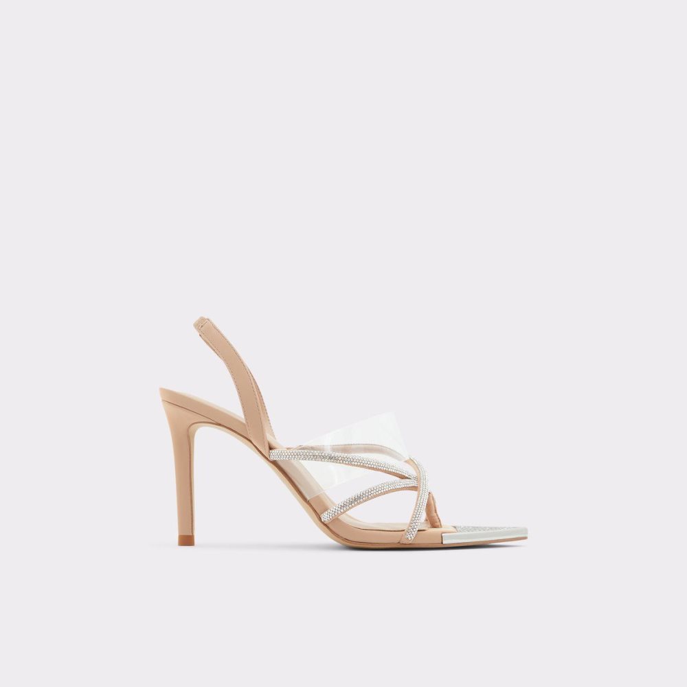 Dámské Sandály Aldo Aabelle Strappy high heel sandal - Stiletto heel Béžový | 05463FIVW