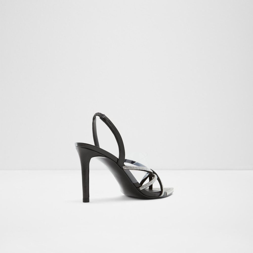 Dámské Sandály Aldo Aabelle Strappy high heel sandal - Stiletto heel Černé | 26413QTHY