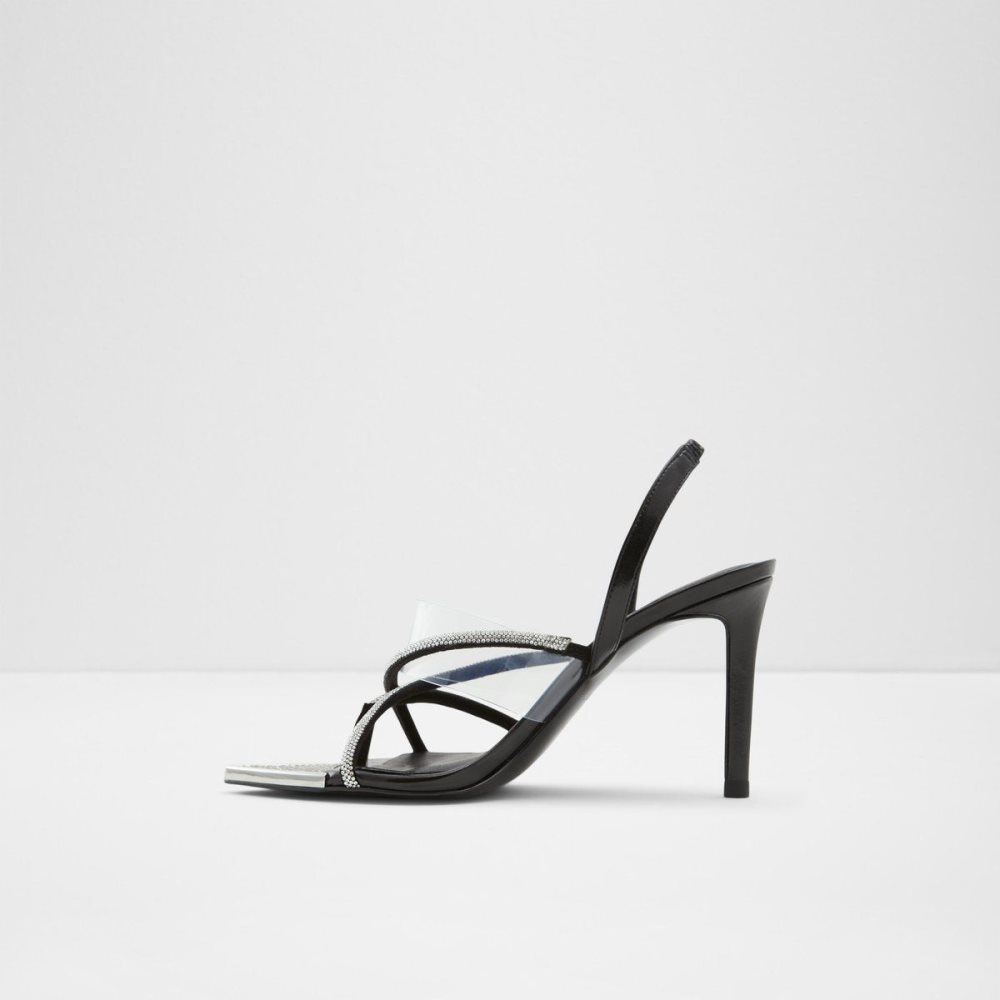 Dámské Sandály Aldo Aabelle Strappy high heel sandal - Stiletto heel Černé | 26413QTHY