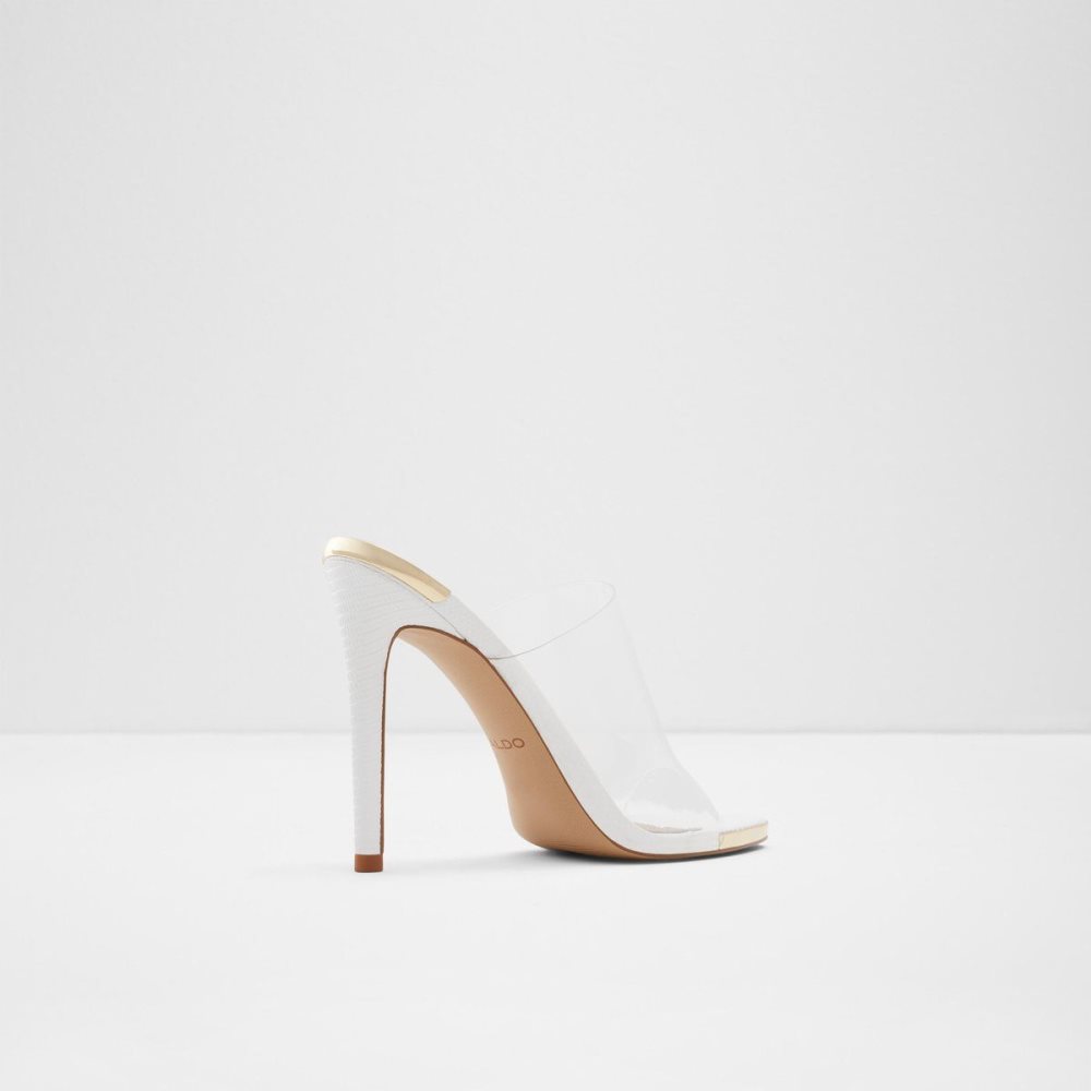 Dámské Sandály Aldo Afeadan High heel sandal - Block heel Bílé | 51609AJZR