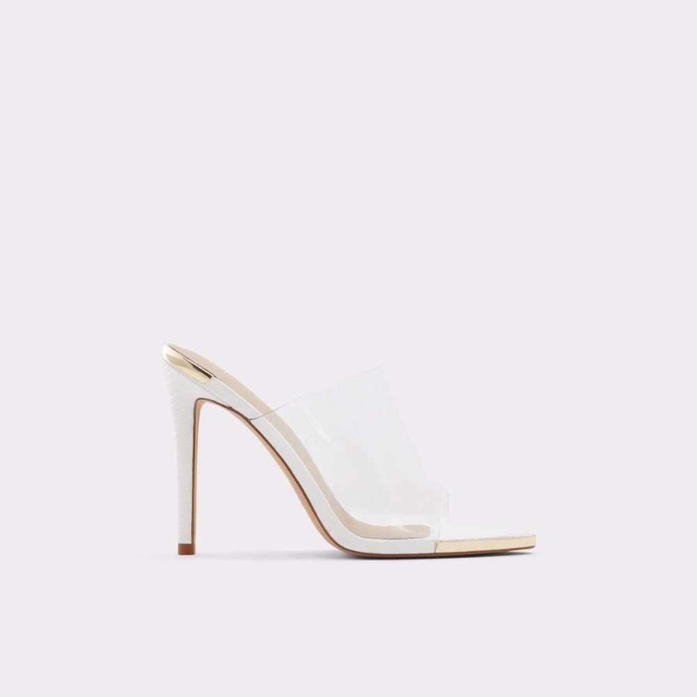 Dámské Sandály Aldo Afeadan High heel sandal - Block heel Bílé | 51609AJZR