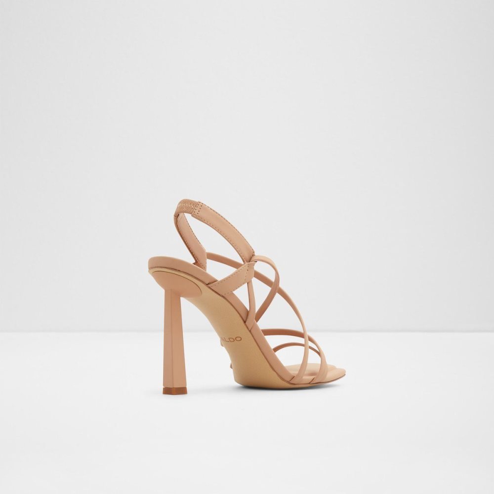 Dámské Sandály Aldo Amilia Strappy heeled sandal Béžový | 52786EYFG