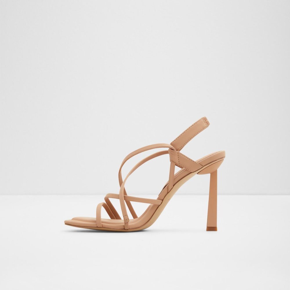 Dámské Sandály Aldo Amilia Strappy heeled sandal Béžový | 52786EYFG