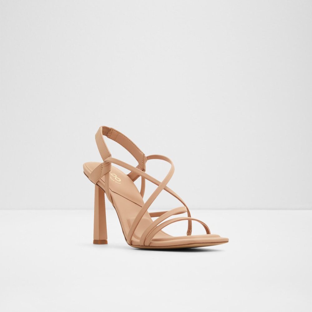 Dámské Sandály Aldo Amilia Strappy heeled sandal Béžový | 52786EYFG