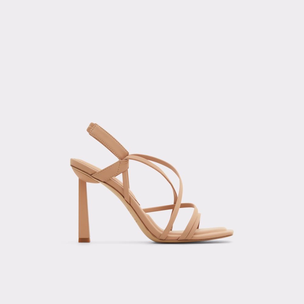 Dámské Sandály Aldo Amilia Strappy heeled sandal Béžový | 52786EYFG