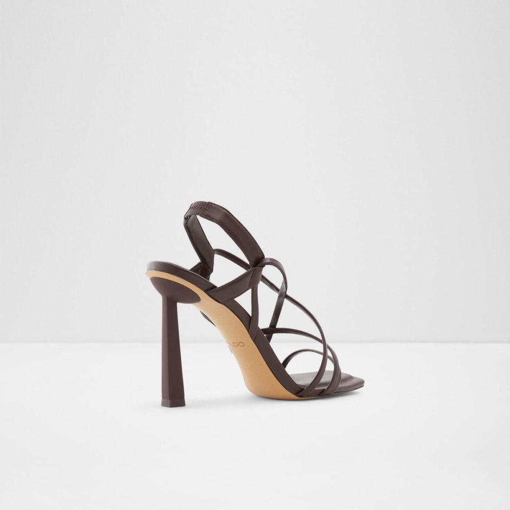 Dámské Sandály Aldo Amilia Strappy high heel sandal Tmavě Hnědé | 45089HMPB