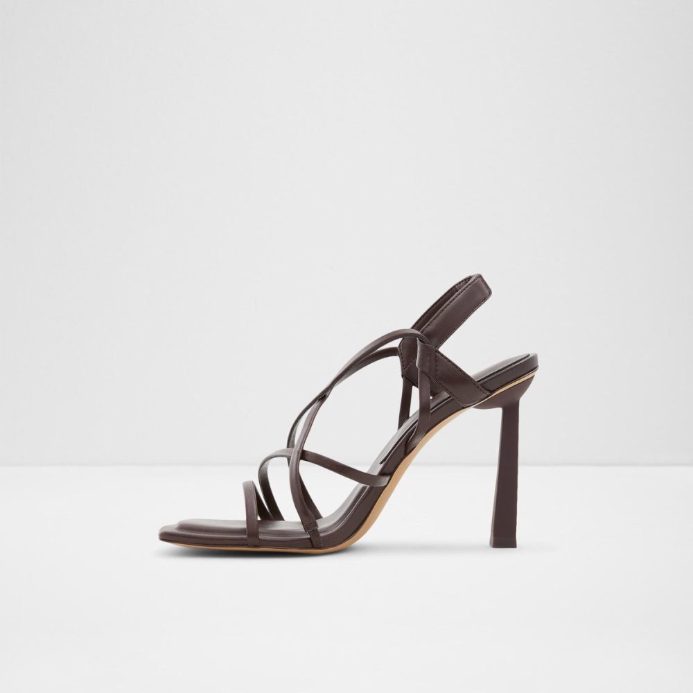 Dámské Sandály Aldo Amilia Strappy high heel sandal Tmavě Hnědé | 45089HMPB