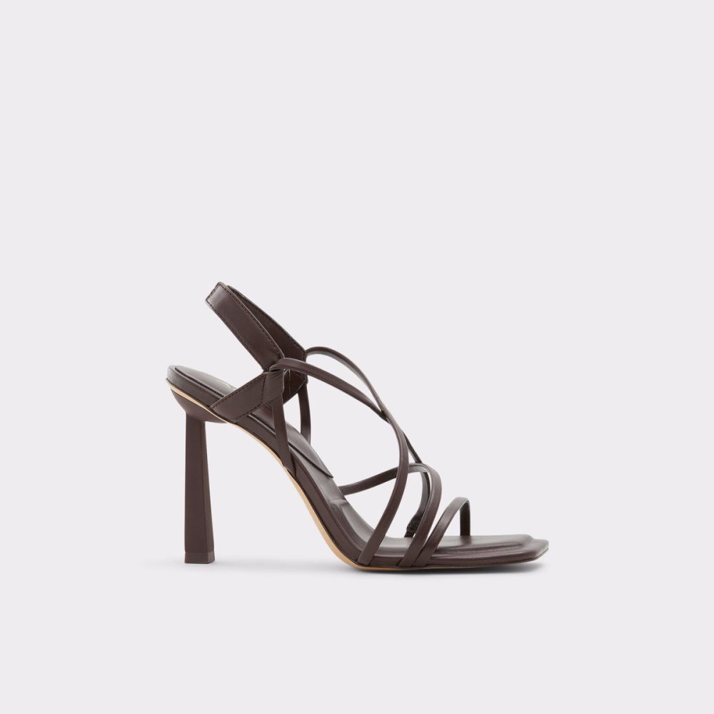 Dámské Sandály Aldo Amilia Strappy high heel sandal Tmavě Hnědé | 45089HMPB