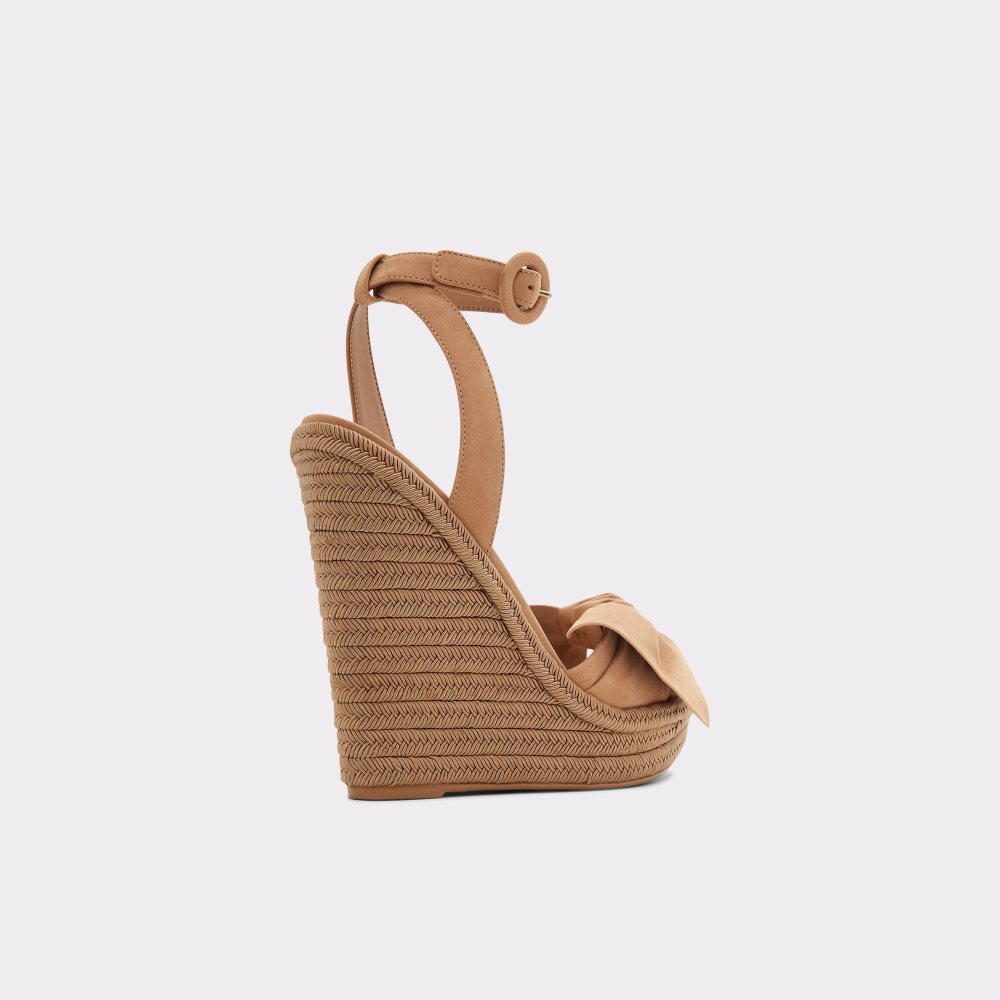 Dámské Sandály Aldo Besch Wedge sandal - Wedge heel Hnědé | 06854LXEN