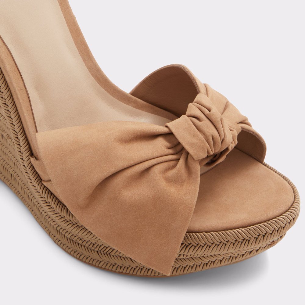 Dámské Sandály Aldo Besch Wedge sandal - Wedge heel Hnědé | 06854LXEN