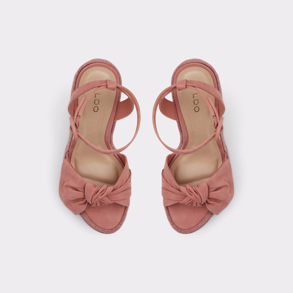 Dámské Sandály Aldo Besch Wedge sandal - Wedge heel Světle Růžové | 63182LTHQ