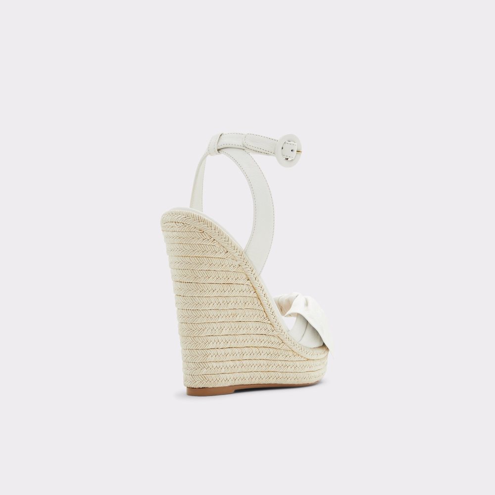 Dámské Sandály Aldo Besch Wedge sandal - Wedge heel Bílé | 19275LCYJ