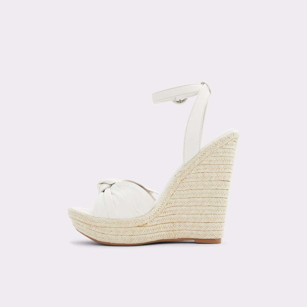 Dámské Sandály Aldo Besch Wedge sandal - Wedge heel Bílé | 19275LCYJ