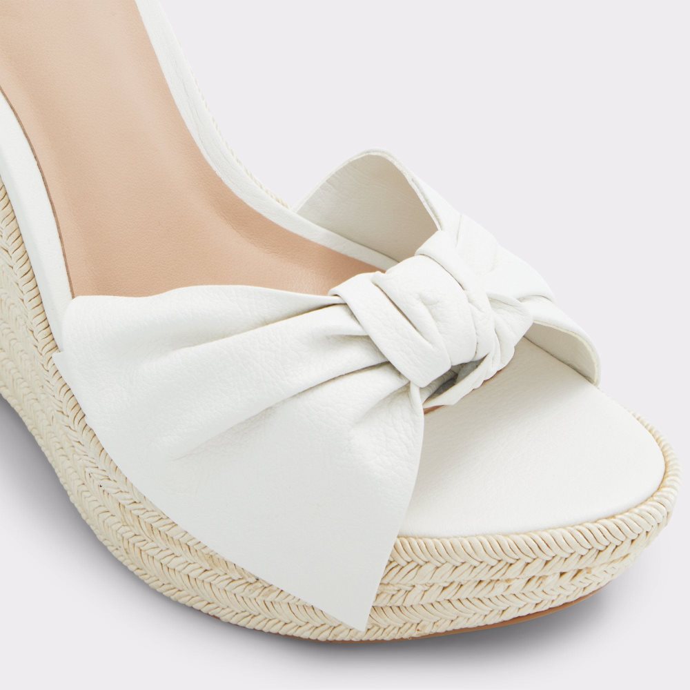 Dámské Sandály Aldo Besch Wedge sandal - Wedge heel Bílé | 19275LCYJ