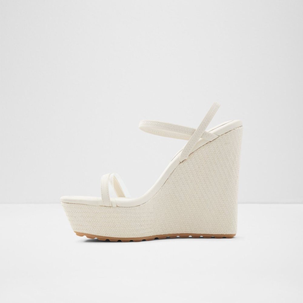 Dámské Sandály Aldo Bodish Wedge sandal - Wedge heel Bílé | 94376BNZX