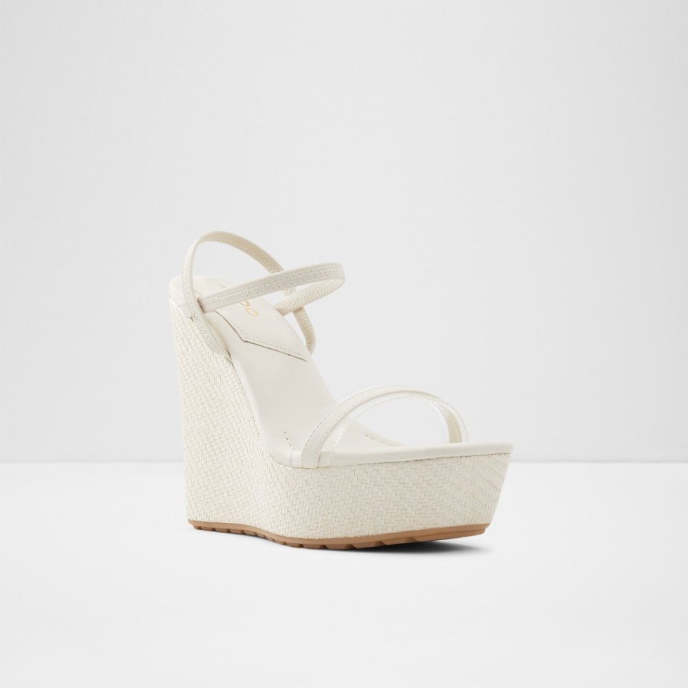 Dámské Sandály Aldo Bodish Wedge sandal - Wedge heel Bílé | 94376BNZX