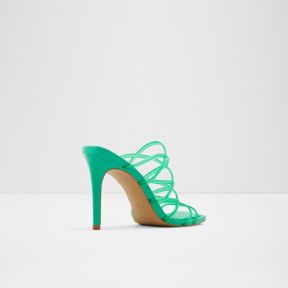 Dámské Sandály Aldo Brigette Strappy heeled sandal - Stiletto heel Zelene | 72905UIBR