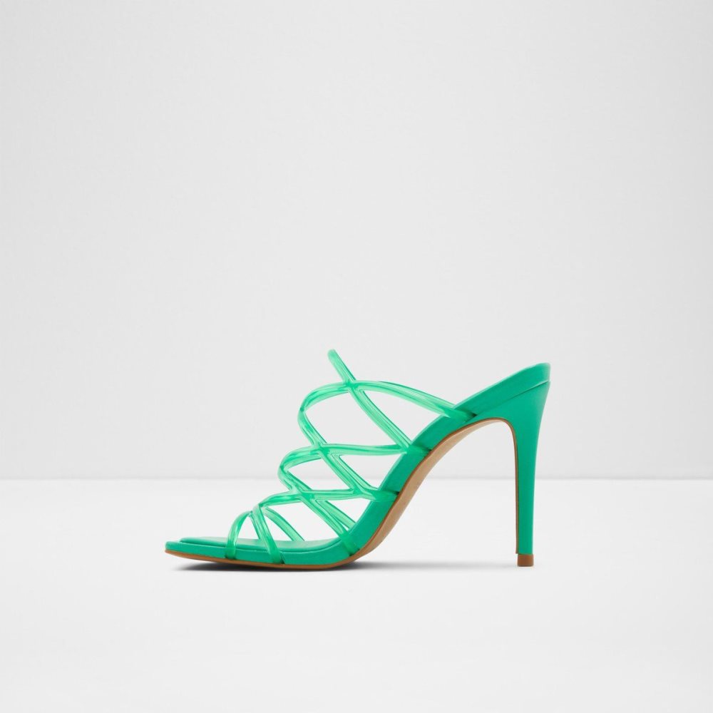 Dámské Sandály Aldo Brigette Strappy heeled sandal - Stiletto heel Zelene | 72905UIBR