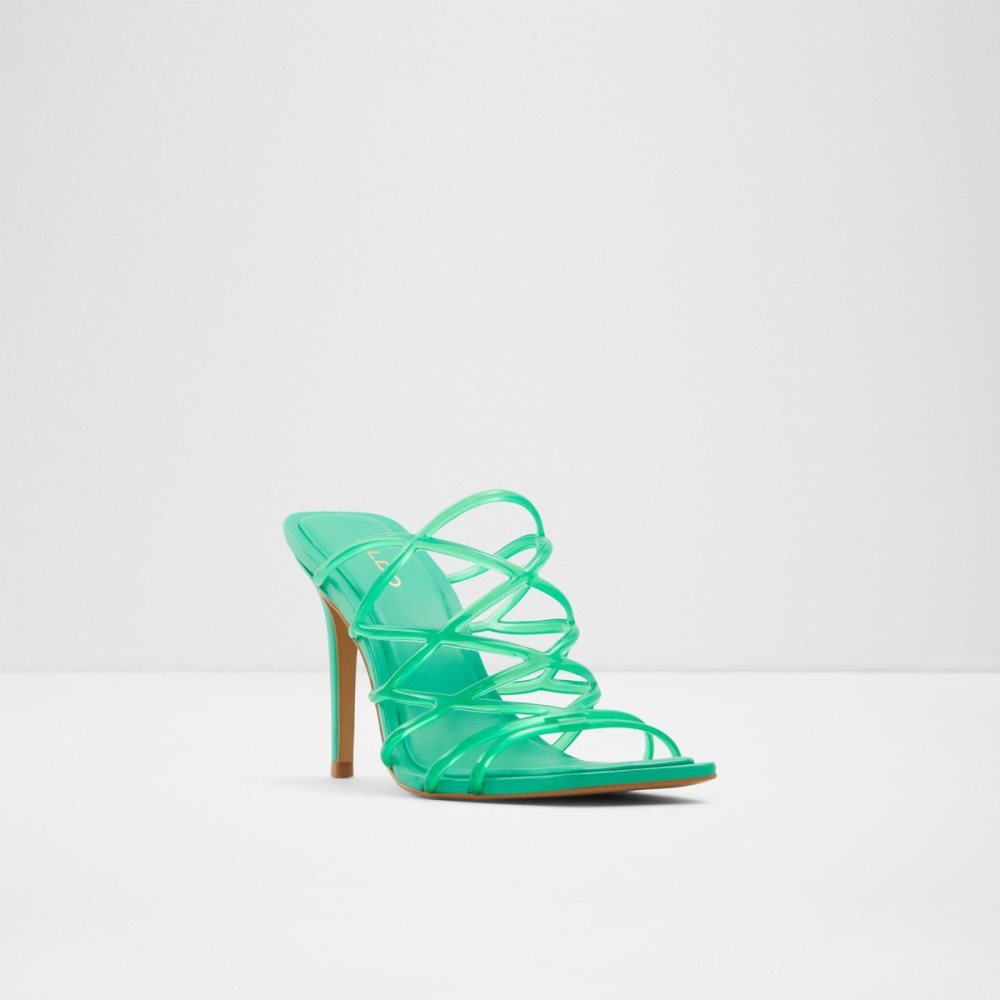 Dámské Sandály Aldo Brigette Strappy heeled sandal - Stiletto heel Zelene | 72905UIBR