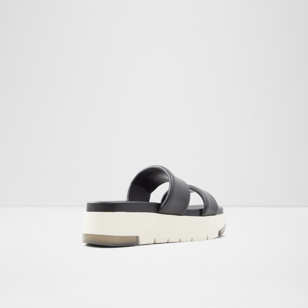 Dámské Sandály Aldo Cirea Wedge sandal - Flatform Černé | 10648ORLY