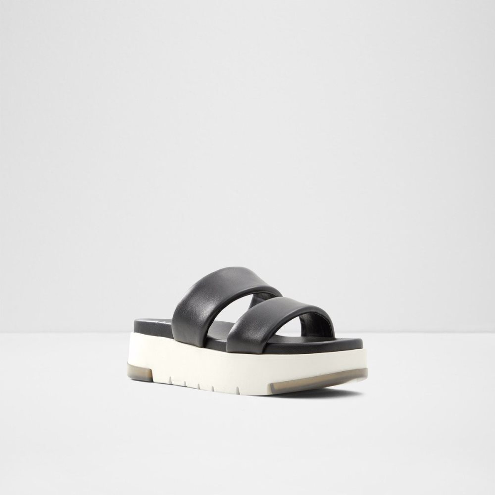 Dámské Sandály Aldo Cirea Wedge sandal - Flatform Černé | 10648ORLY