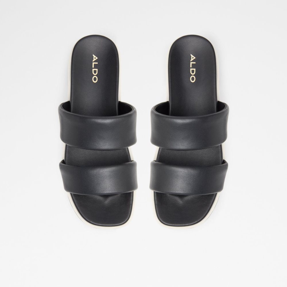 Dámské Sandály Aldo Cirea Wedge sandal - Flatform Černé | 10648ORLY