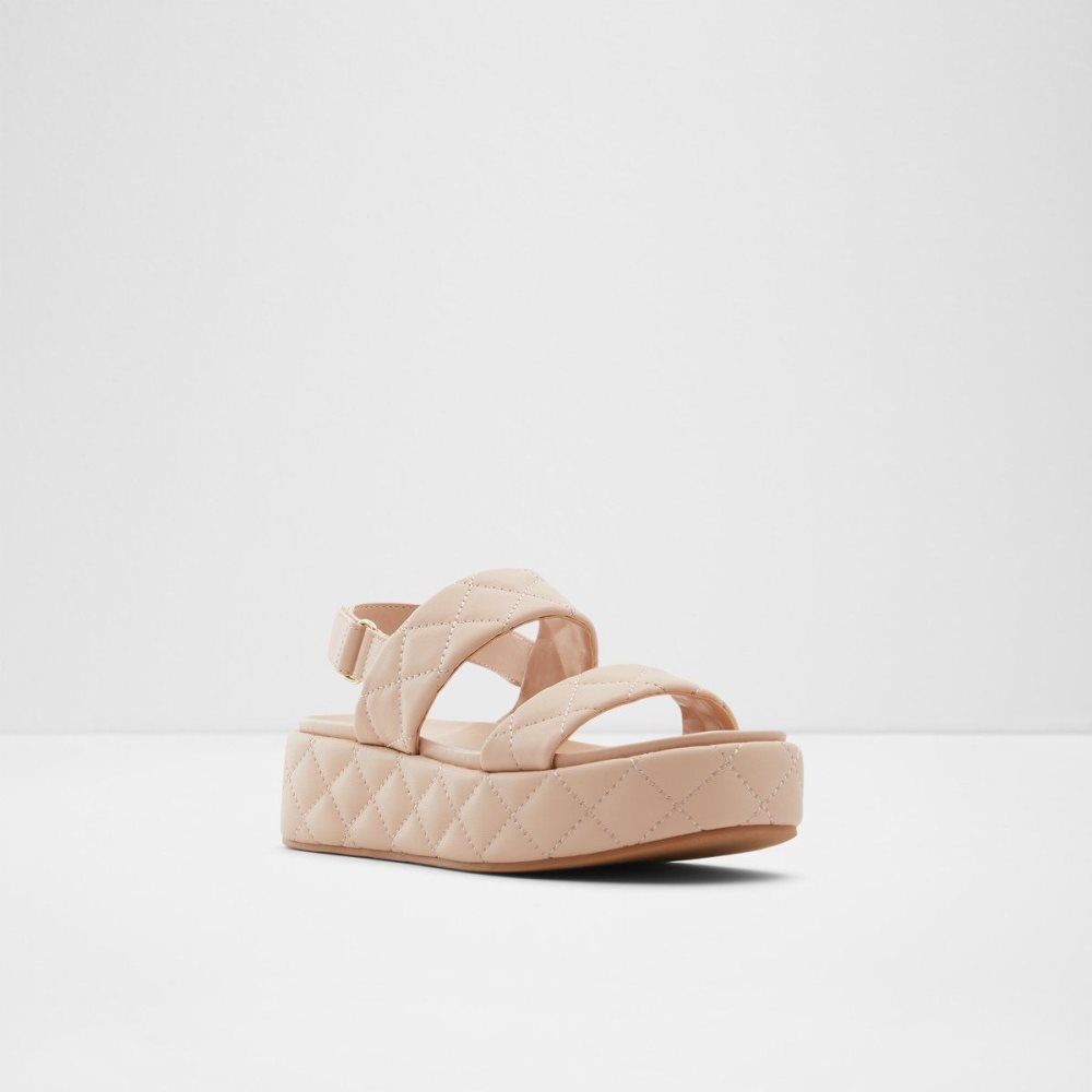 Dámské Sandály Aldo Cossette Wedge sandal - Flatform Béžový | 60749XQUO