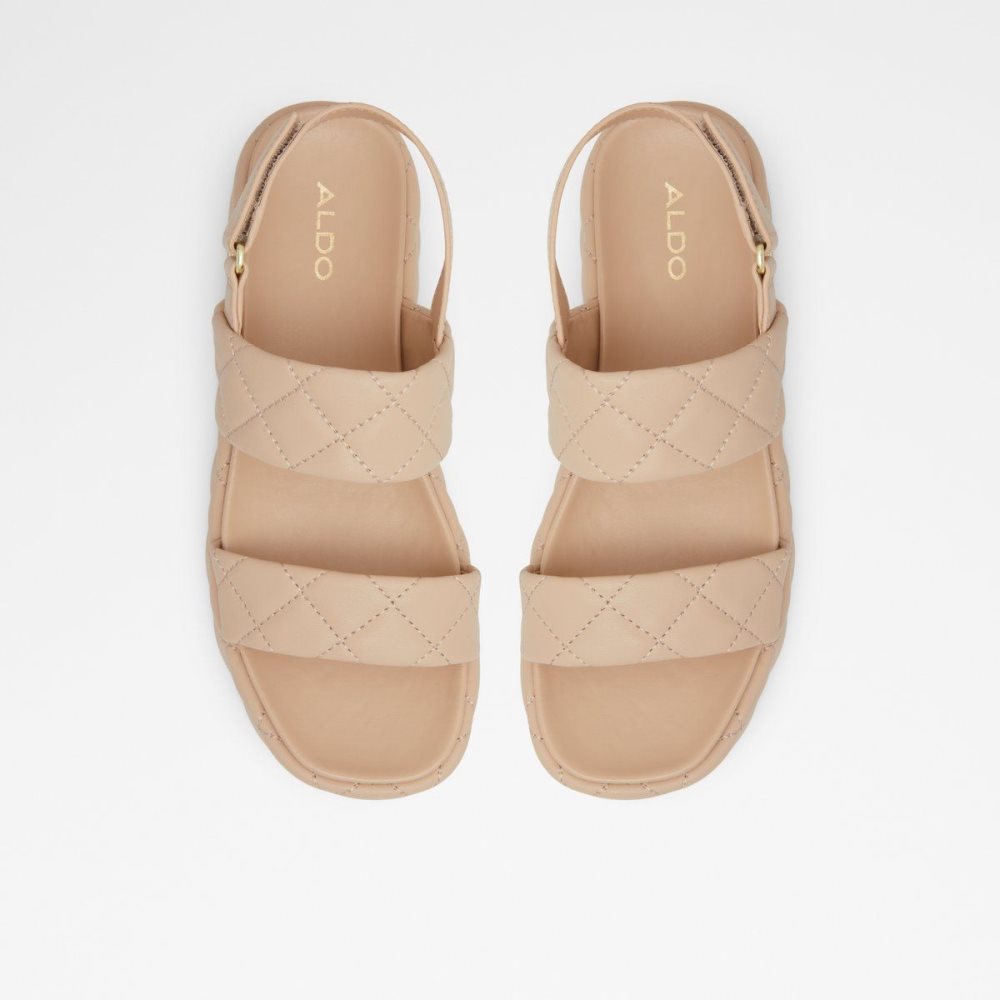 Dámské Sandály Aldo Cossette Wedge sandal - Flatform Béžový | 60749XQUO