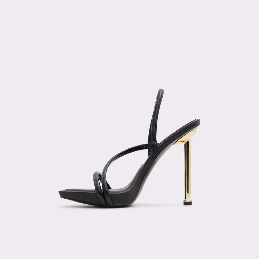 Dámské Sandály Aldo Dorah Sling back heeled sandal Černé | 40395CLWK