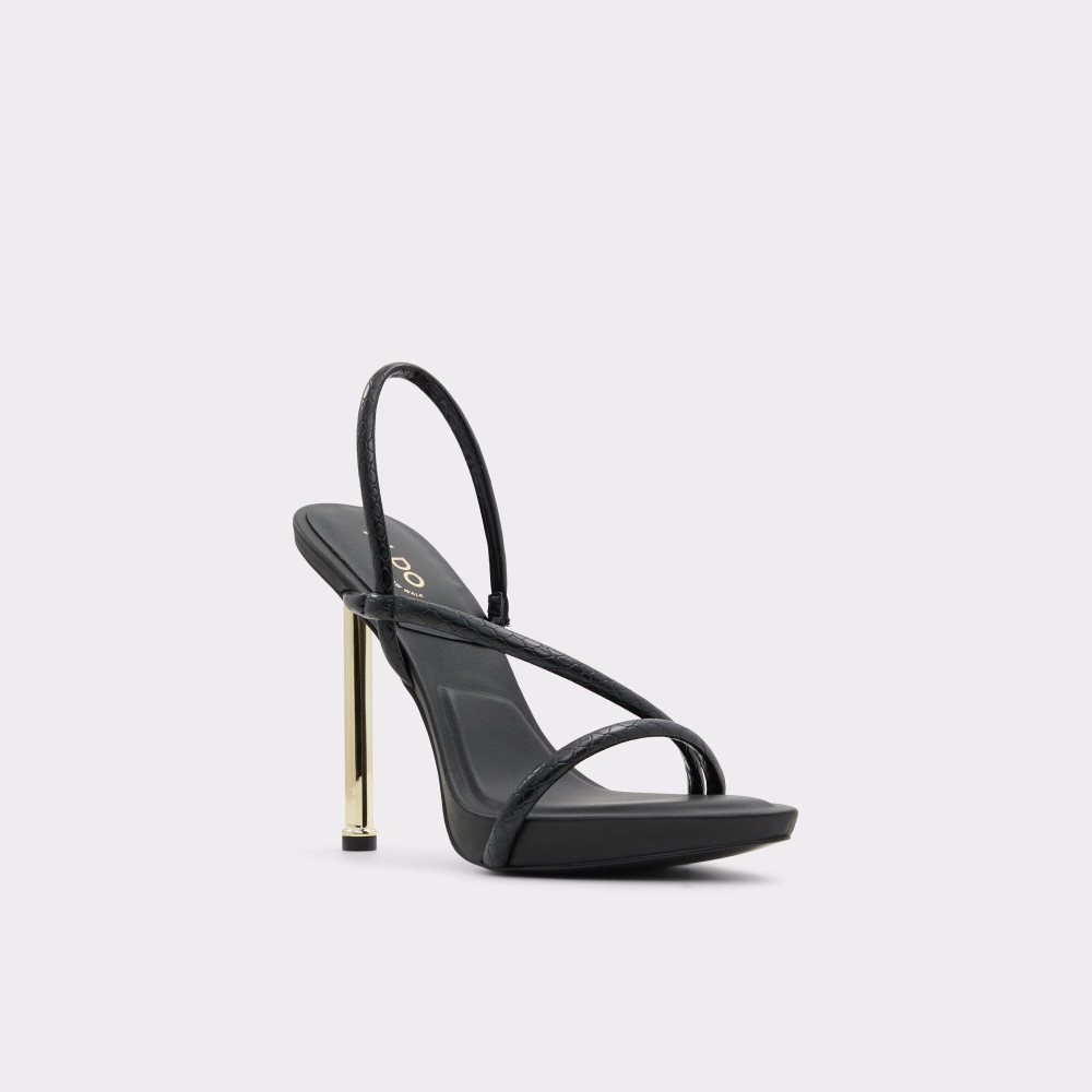 Dámské Sandály Aldo Dorah Sling back heeled sandal Černé | 40395CLWK