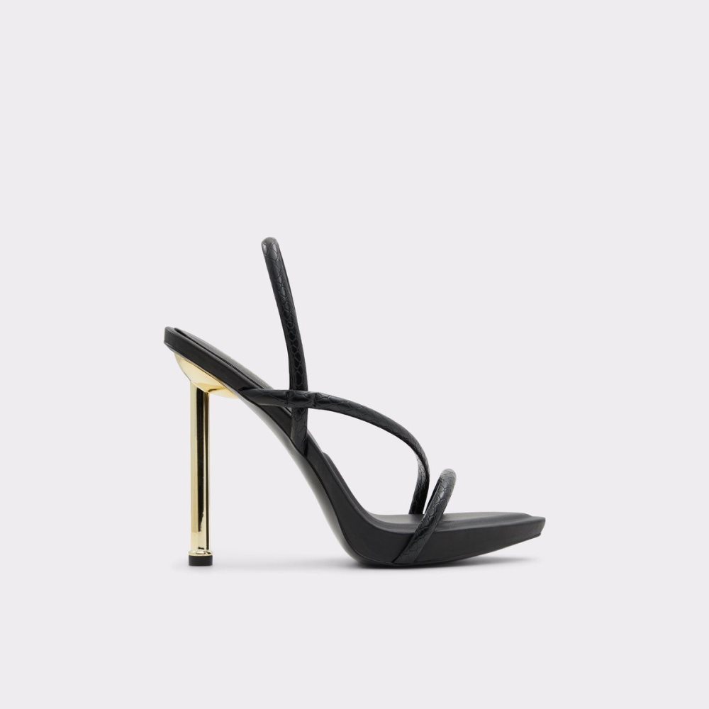 Dámské Sandály Aldo Dorah Sling back heeled sandal Černé | 40395CLWK