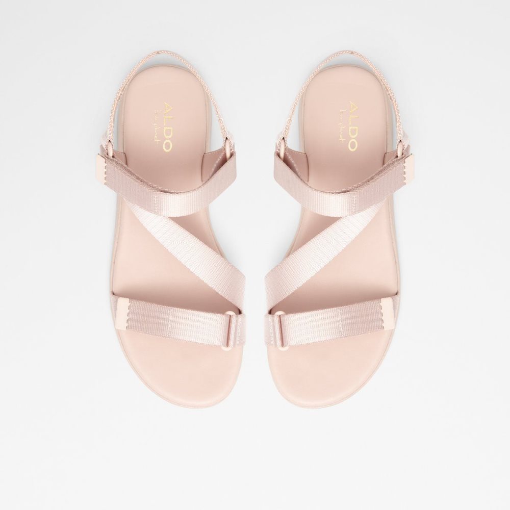 Dámské Sandály Aldo Eoweniel Strappy flat sandal Světle Růžové | 64123SIBW