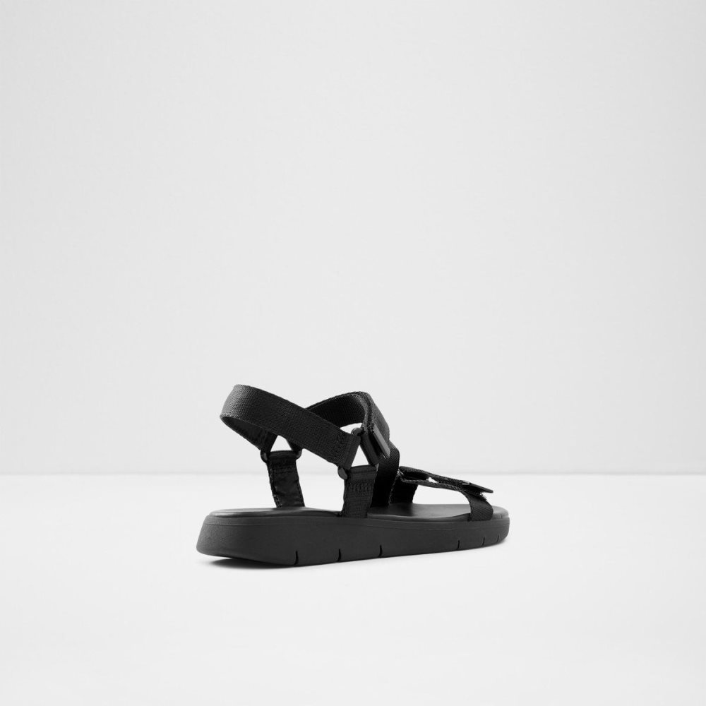 Dámské Sandály Aldo Eoweniel Strappy flat sandal Černé | 90632QTZX