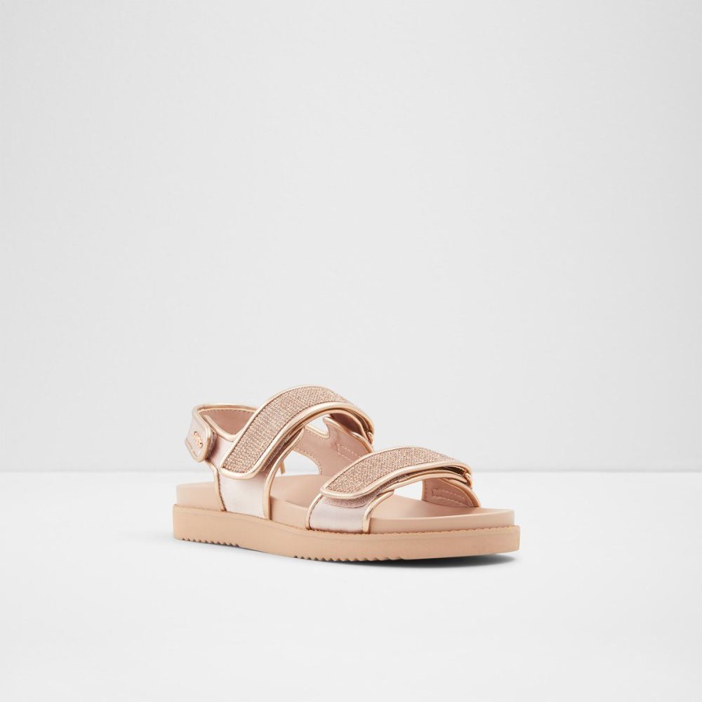 Dámské Sandály Aldo Eowiliwia Sling back flat sandal Růžové Zlaté | 59380UEVD