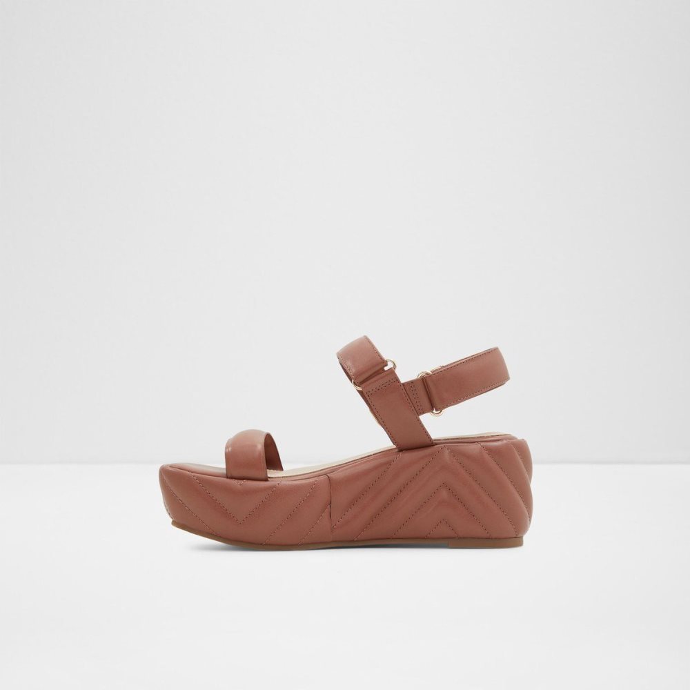 Dámské Sandály Aldo Eroellan Wedge sandal - Platform Červené | 04863OQRA