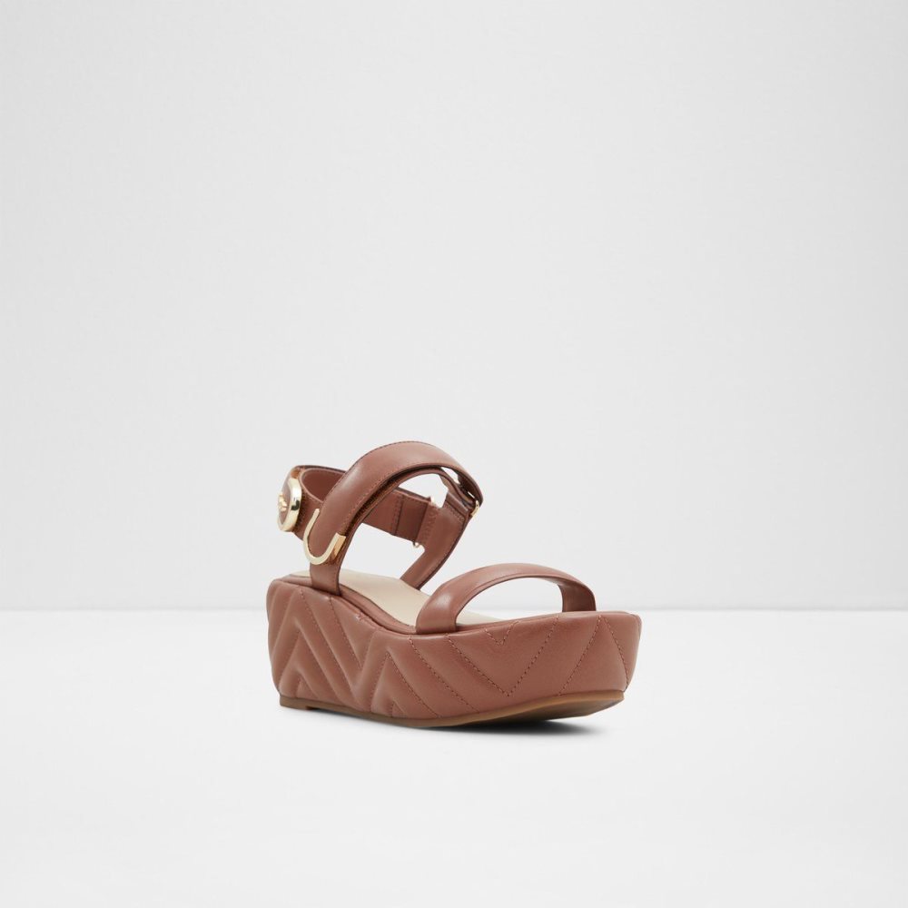 Dámské Sandály Aldo Eroellan Wedge sandal - Platform Červené | 04863OQRA