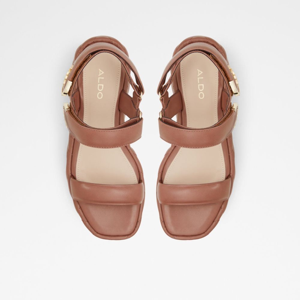 Dámské Sandály Aldo Eroellan Wedge sandal - Platform Červené | 04863OQRA