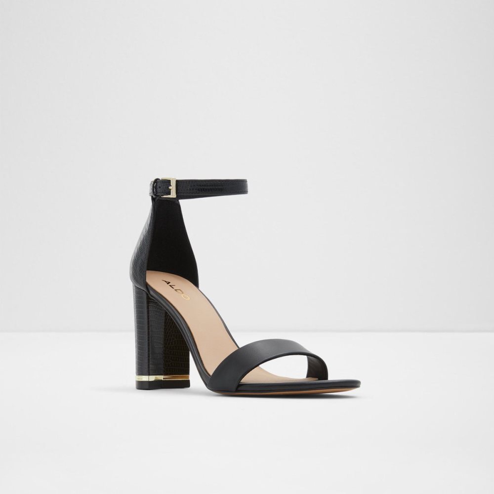 Dámské Sandály Aldo Frilajan High heel sandal - Block heel Černé | 87194OPIB