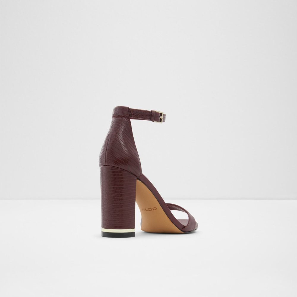 Dámské Sandály Aldo Frilajan High heel sandal - Block heel Bordo | 92541HEUF