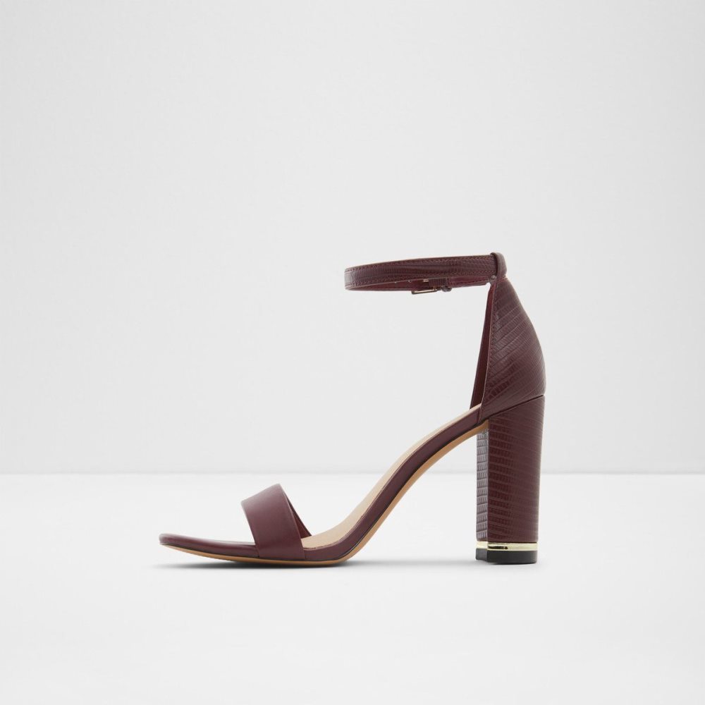 Dámské Sandály Aldo Frilajan High heel sandal - Block heel Bordo | 92541HEUF