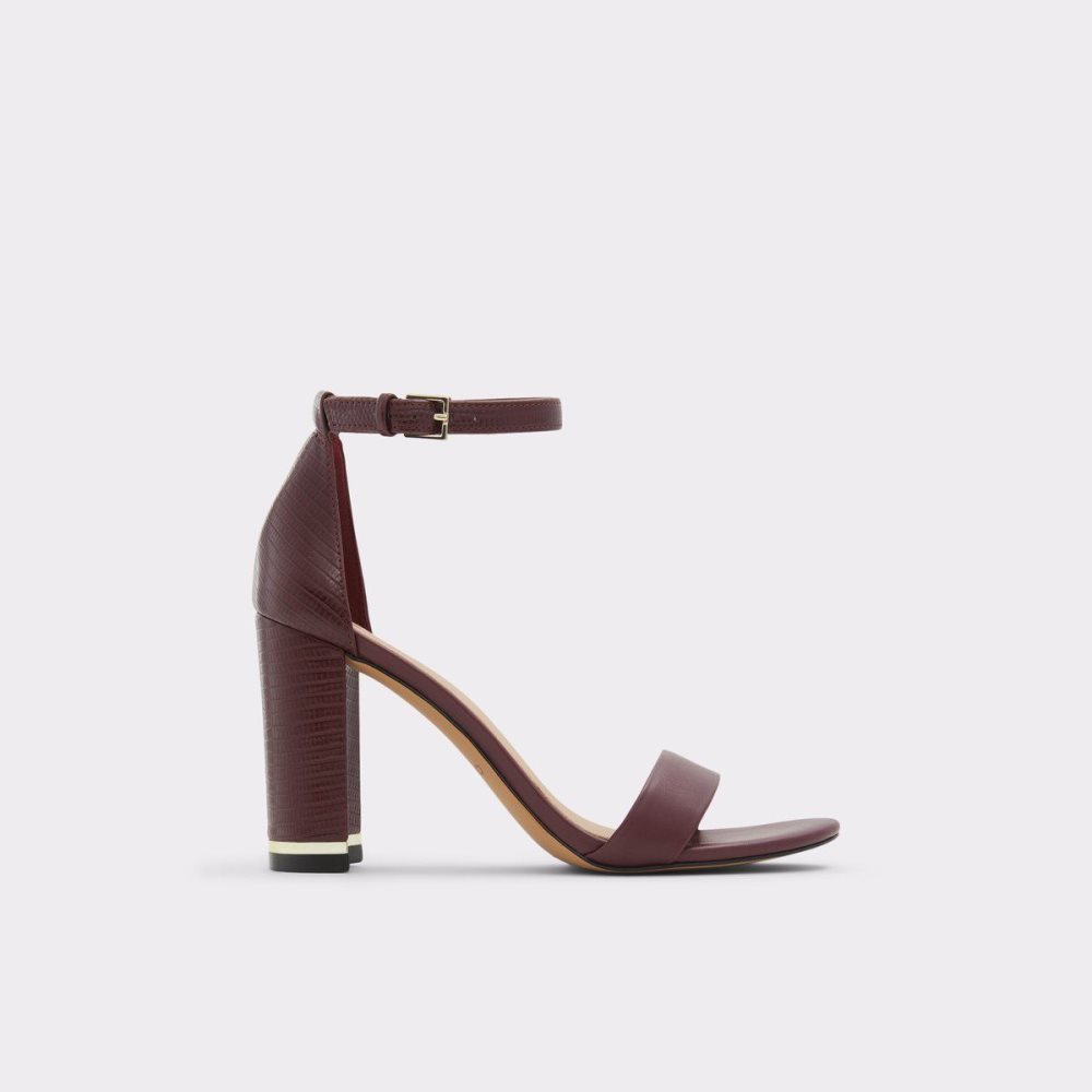 Dámské Sandály Aldo Frilajan High heel sandal - Block heel Bordo | 92541HEUF