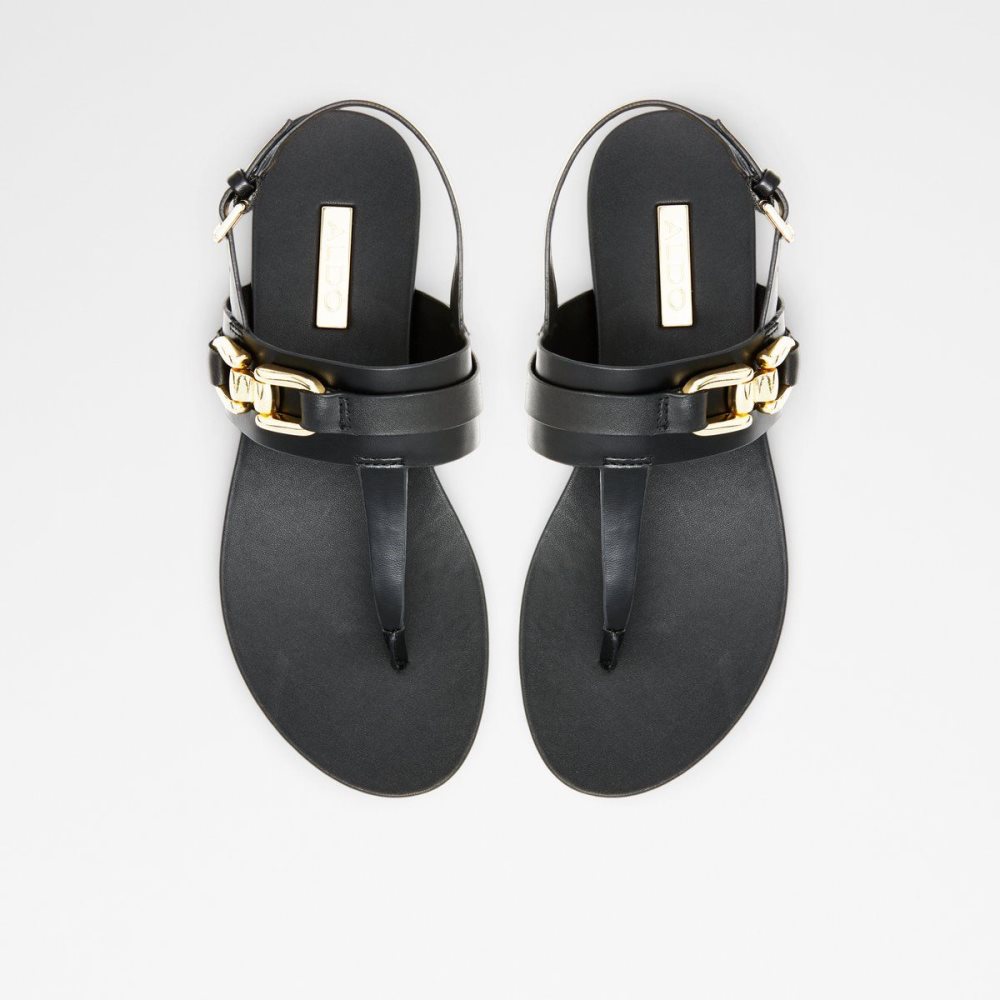 Dámské Sandály Aldo Gannamaryn T-strap sandal Černé | 09457NAIS