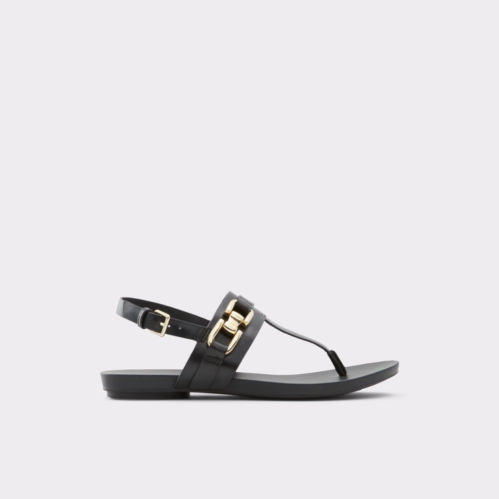 Dámské Sandály Aldo Gannamaryn T-strap sandal Černé | 09457NAIS