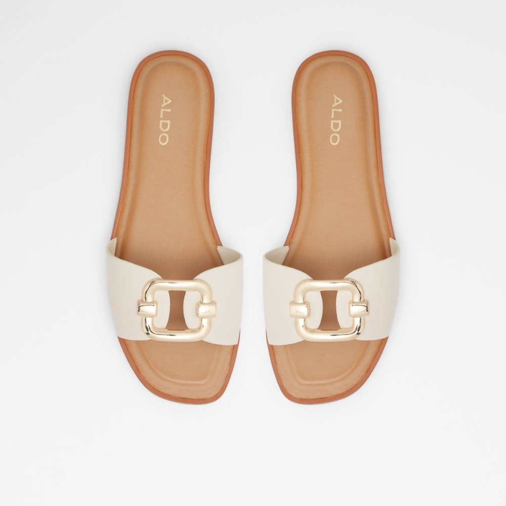 Dámské Sandály Aldo Glaeswen Slide sandal Bílé | 02398FWZC