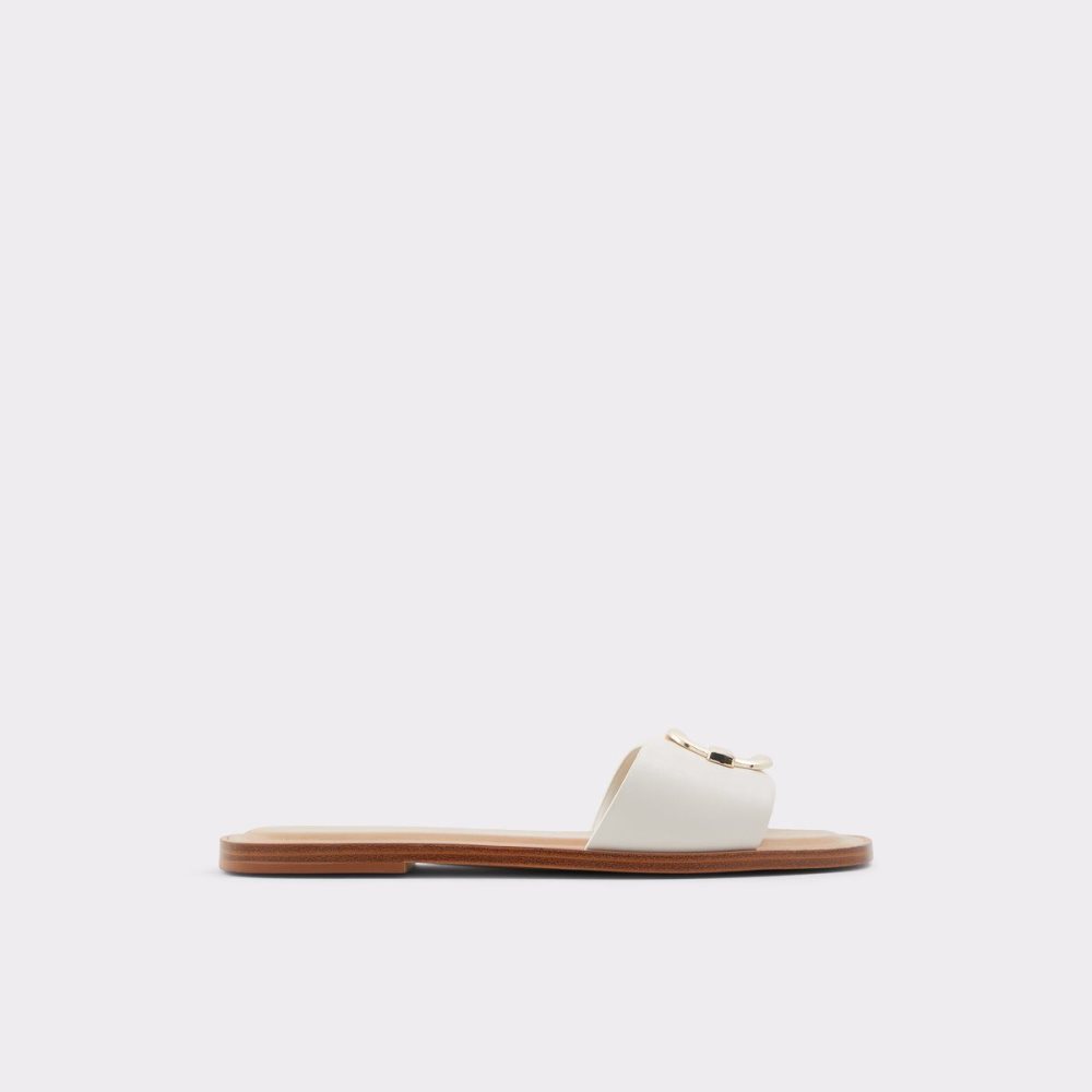 Dámské Sandály Aldo Glaeswen Slide sandal Bílé | 02398FWZC