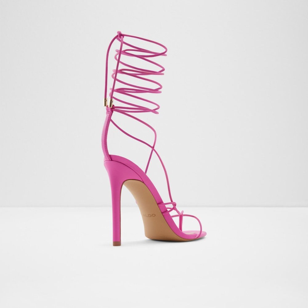 Dámské Sandály Aldo Glaosa Strappy heeled sandal - Stiletto heel Růžové | 96827FJUI